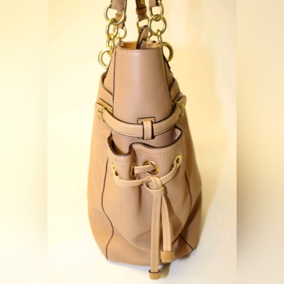 Coach New York Colette Leather Stripe North South Shoulder Tote Bag VINTAGE RARE - Picture 6 of 11